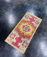 Turkish Mini Rug Oriental Hand Knotted Vintage Rug  1'6'' x  2'11'' #12072