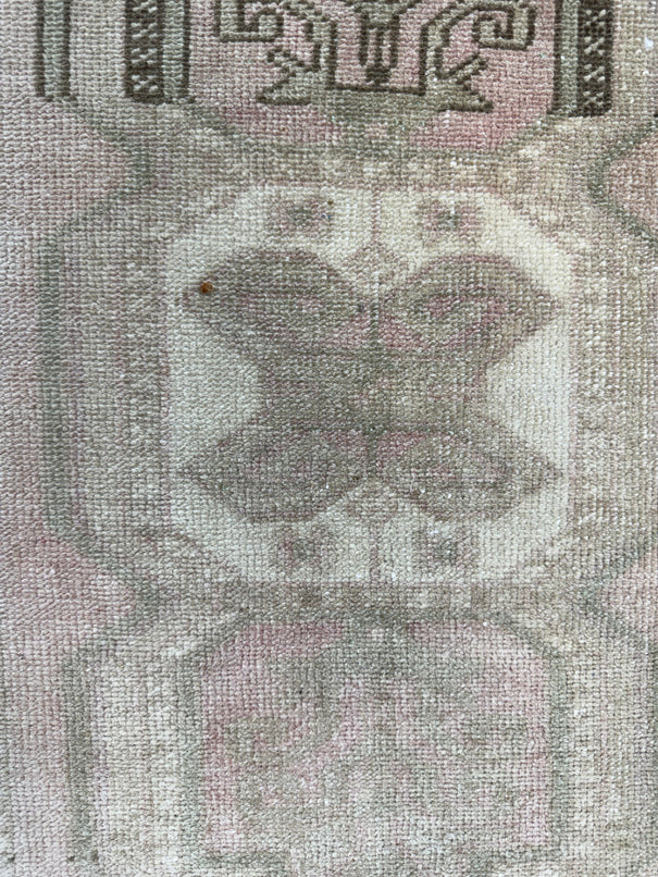 Turkish Mini Rug Oriental Hand Knotted Vintage Rug  1'8'' x  2'10'' #12070
