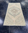 Turkish Mini Rug Oriental Hand Knotted Vintage Rug  1'6'' x  3' #12071