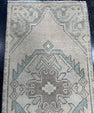 Turkish Mini Rug Oriental Hand Knotted Vintage Rug  1'6'' x  3' #12071