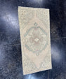 Turkish Mini Rug Oriental Hand Knotted Vintage Rug  1'6'' x  3' #12071