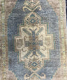 Turkish Mini Rug Oriental Hand Knotted Vintage Rug  1'6'' x  3'2'' #12065