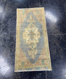 Turkish Mini Rug Oriental Hand Knotted Vintage Rug  1'6'' x  3'2'' #12065