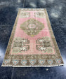 Turkish Mini Rug Oriental Hand Knotted Vintage Rug  1'7'' x  3'4'' #12066