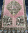 Turkish Mini Rug Oriental Hand Knotted Vintage Rug  1'7'' x  3'4'' #12066