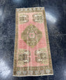 Turkish Mini Rug Oriental Hand Knotted Vintage Rug  1'7'' x  3'4'' #12066