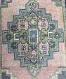 Turkish Mini Rug Oriental Hand Knotted Vintage Rug  1'7'' x  3'2'' #12067
