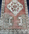 Turkish Mini Rug Oriental Hand Knotted Vintage Rug  1'7'' x  3'1'' #12068
