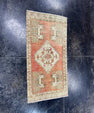 Turkish Mini Rug Oriental Hand Knotted Vintage Rug  1'7'' x  3'1'' #12068