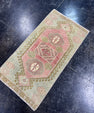 Turkish Mini Rug Oriental Hand Knotted Vintage Rug  1'5'' x  2'8'' #12069