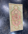 Turkish Mini Rug Oriental Hand Knotted Vintage Rug  1'5'' x  2'8'' #12069