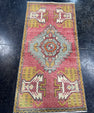 Turkish Mini Rug Oriental Hand Knotted Vintage Rug  1'7'' x  3'3'' #12063