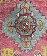Turkish Mini Rug Oriental Hand Knotted Vintage Rug  1'7'' x  3'3'' #12063
