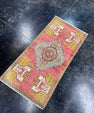 Turkish Mini Rug Oriental Hand Knotted Vintage Rug  1'7'' x  3'3'' #12063