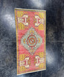 Turkish Mini Rug Oriental Hand Knotted Vintage Rug  1'7'' x  3'3'' #12063