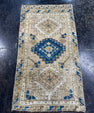 Turkish Mini Rug Oriental Hand Knotted Vintage Rug  1'5'' x  2'7'' #12058