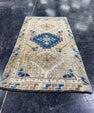Turkish Mini Rug Oriental Hand Knotted Vintage Rug  1'5'' x  2'7'' #12058