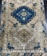 Turkish Mini Rug Oriental Hand Knotted Vintage Rug  1'5'' x  2'7'' #12058