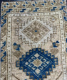 Turkish Mini Rug Oriental Hand Knotted Vintage Rug  1'5'' x  2'7'' #12058