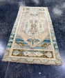 Turkish Mini Rug Oriental Hand Knotted Vintage Rug  1'8'' x  3'2'' #12059