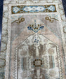 Turkish Mini Rug Oriental Hand Knotted Vintage Rug  1'8'' x  3'2'' #12059
