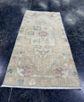 Turkish Mini Rug Oriental Hand Knotted Vintage Rug  1'6'' x  3'1'' #12060