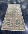 Turkish Mini Rug Oriental Hand Knotted Vintage Rug  1'6'' x  3'4'' #12061
