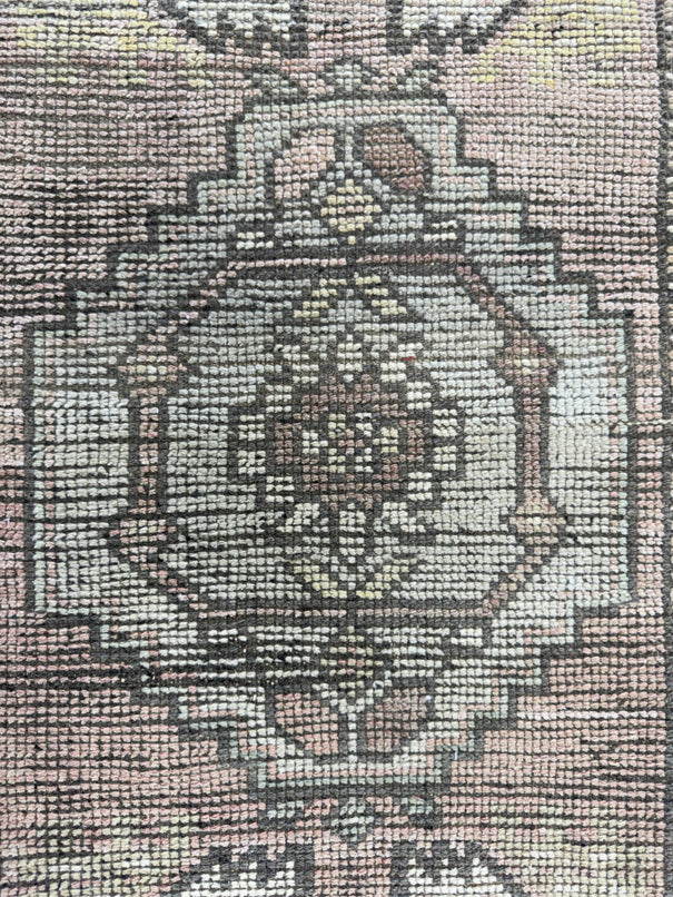Turkish Mini Rug Oriental Hand Knotted Vintage Rug  1'6'' x  3'4'' #12061