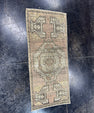 Turkish Mini Rug Oriental Hand Knotted Vintage Rug  1'6'' x  3'4'' #12061