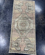 Turkish Mini Rug Oriental Hand Knotted Vintage Rug  1'6'' x  3'4'' #12061