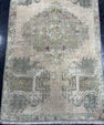 Turkish Mini Rug Oriental Hand Knotted Vintage Rug  1'5'' x  2'8'' #12062