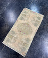 Turkish Mini Rug Oriental Hand Knotted Vintage Rug  1'5'' x  2'8'' #12062
