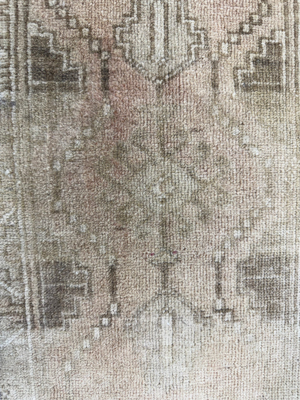 Turkish Mini Rug Oriental Hand Knotted Vintage Rug  1'3'' x  2'2'' #12064