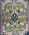 Turkish Mini Rug Oriental Hand Knotted Vintage Rug  1'6'' x  3'5'' #12052