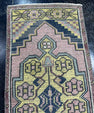 Turkish Mini Rug Oriental Hand Knotted Vintage Rug  1'6'' x  3'5'' #12052