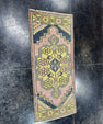 Turkish Mini Rug Oriental Hand Knotted Vintage Rug  1'6'' x  3'5'' #12052