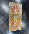 Turkish Mini Rug Oriental Hand Knotted Vintage Rug  1'6'' x  3'2'' #12053
