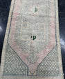 Turkish Mini Rug Oriental Hand Knotted Vintage Rug  1'6'' x  3'9'' #12054