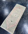 Turkish Mini Rug Oriental Hand Knotted Vintage Rug  1'6'' x  3'9'' #12054