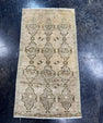 Turkish Mini Rug Oriental Hand Knotted Vintage Rug  1'8'' x  3'2'' #12055