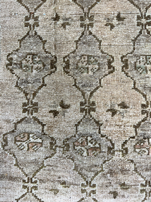 Turkish Mini Rug Oriental Hand Knotted Vintage Rug  1'8'' x  3'2'' #12055