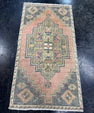 Turkish Mini Rug Oriental Hand Knotted Vintage Rug  1'8'' x  3'1'' #12056