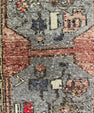 Turkish Mini Rug Oriental Hand Knotted Vintage Rug  1'6'' x  3'3'' #12057