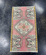Turkish Mini Rug Oriental Hand Knotted Vintage Rug  1'7'' x  1'9'' #12051