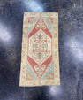 Turkish Mini Rug Oriental Hand Knotted Vintage Rug  1'6" x  3' #12046