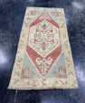 Turkish Mini Rug Oriental Hand Knotted Vintage Rug  1'6" x  3' #12046