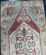 Turkish Mini Rug Oriental Hand Knotted Vintage Rug  1'6" x  3' #12046
