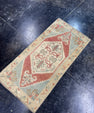 Turkish Mini Rug Oriental Hand Knotted Vintage Rug  1'6" x  3' #12046