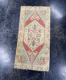 Turkish Mini Rug Oriental Hand Knotted Vintage Rug  1'6" x  3' #12046