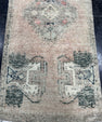 Turkish Mini Rug Oriental Hand Knotted Vintage Rug  1'6" x  3'6'' #12048
